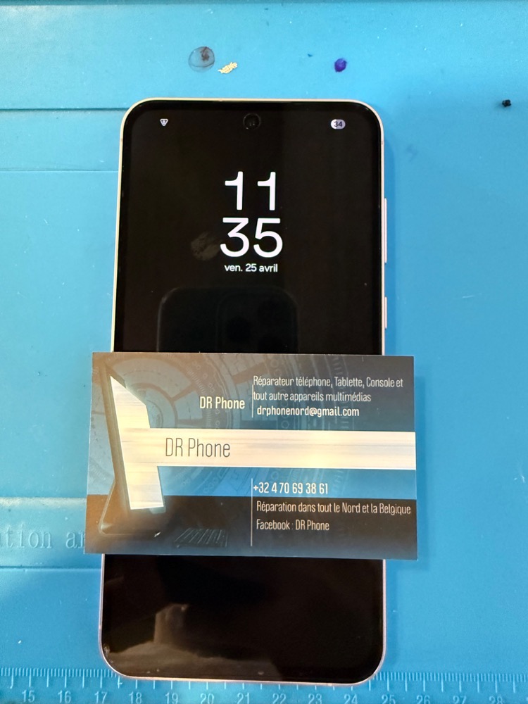 Samsung A55 5G après réparation écran remplacé